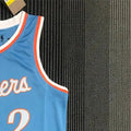 NBA Los Angeles Clippers V-Neck Blue 75th Anniversary Jersey LEONARD#2 S-XXL