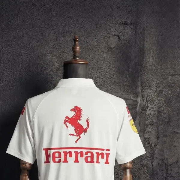 F1 Racing Scuderia Ferrari 2025 White POLO