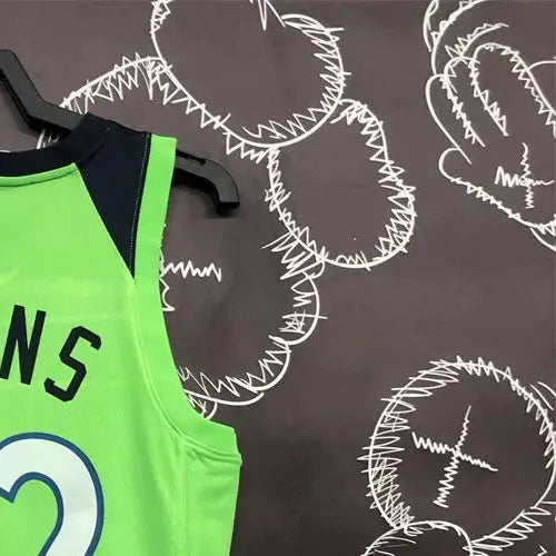 NBA Minnesota Timberwolves V-Neck Green TOWNS#32 Jersey S-XXL