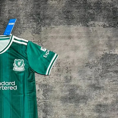 202425 Liverpool Green jersey kids Kits size 16-28