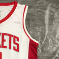 NBA Houston Rockets V-Neck White Jersey WESTBROOK#0 S-XXL