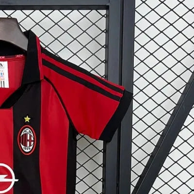 Retro AC Milan 9899 Home jersey Kid Kits Size 16-28