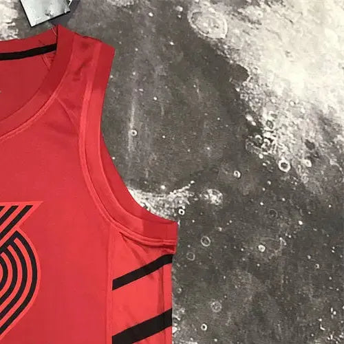NBA Portland Trail Blazers V-Neck JORDAN Edition White Jersey LILLARD#0 S-XXL