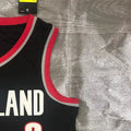 NBA Portland Trail Blazers V-Neck Black Jersey McCOLLUM#3 S-XXL