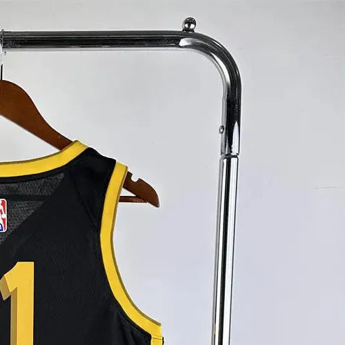 NBA Golden State Warriors 2024 V-Neck City Edition Black Jersey THOMPSON#11 S-XXL