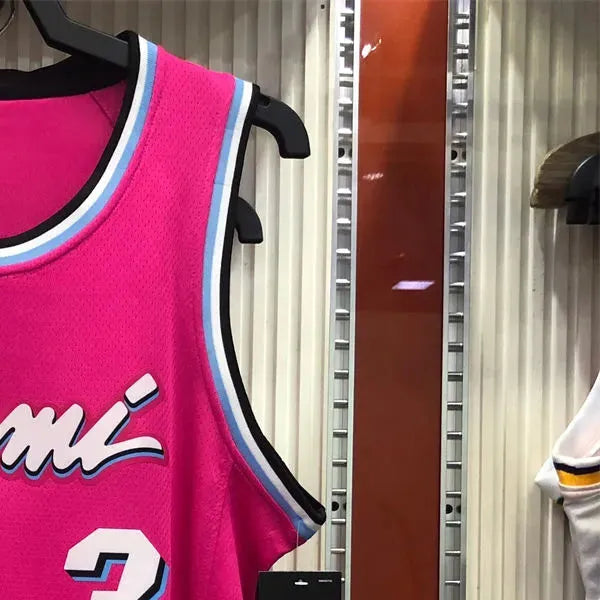 NBA Miami Hearts round neck Pink Jersey WADE#3 S-XXL