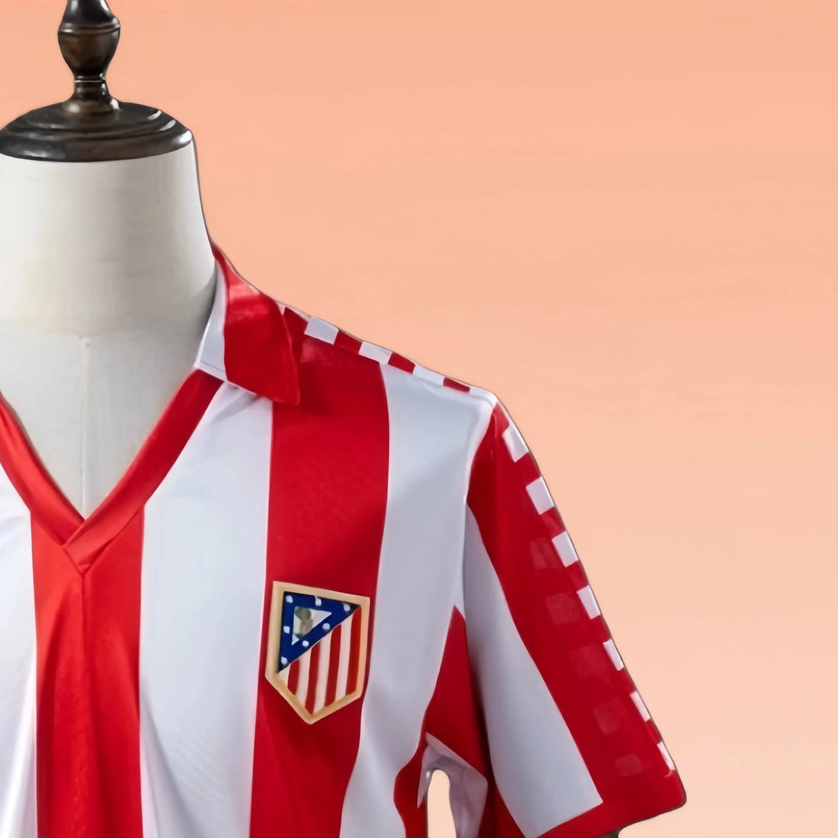 Retro Atletico Madrid 198283 home jersey Fan Version