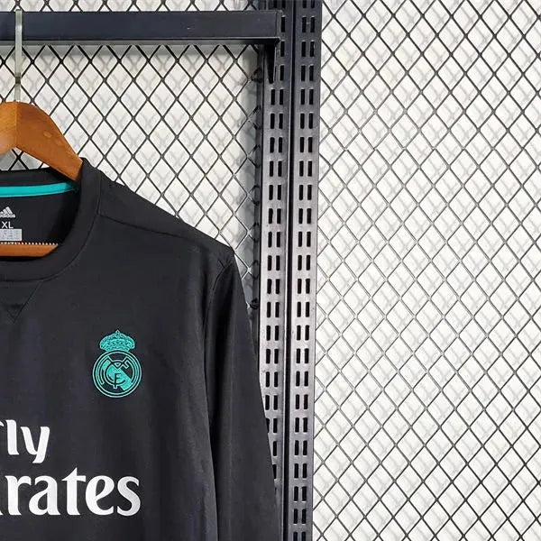 Retro Real Madrid 1718 Away Long Sleeve jersey Fan Version
