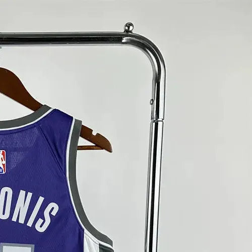 NBA Scaramento Kings 2024 V-Neck Purple jersey SABONIS#11 S-XXL