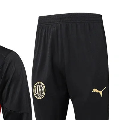 2425 AC Milan Black Long-sleeved half-pull training kit Football team kit