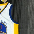 NBA Golden State Warriors V-Neck Mexico Edition 75th Anniversary White Jersey THOMPSON#11 S-XXL