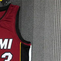 NBA Miami Hearts V-Neck Red 75th Anniversary Jersey WADE#3 S-XXL