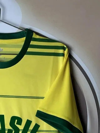 Retro 1984 Brazil COB Adidas Yellow Jersey Fan Version