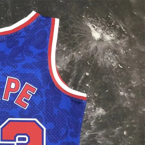 NBA Brooklyn Nets BAPE×M&N BAPE#93 Royal Hardwood Classics Swingman Jersey S-XXL