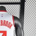 NBA Houston Rockets 2020 V-Neck City Edtion White Jersey WESTBROOK#0 S-XXL