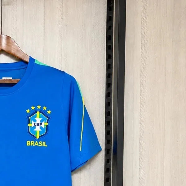 2026 Brazil Training Blue Jersey Fan version