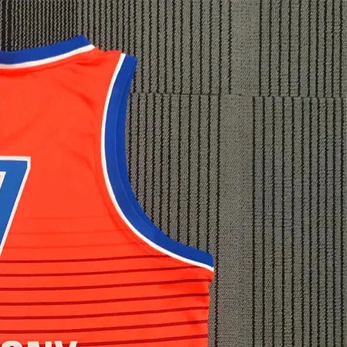 NBA Oklahoma City Thunder V-Neck Orange Jersey ANTHONY#7 S-XXL