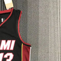 NBA Miami Hearts V-Neck Black 75th Anniversary Jersey ADEBAYO#13 S-XXL