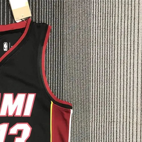 NBA Miami Hearts V-Neck Black 75th Anniversary Jersey ADEBAYO#13 S-XXL