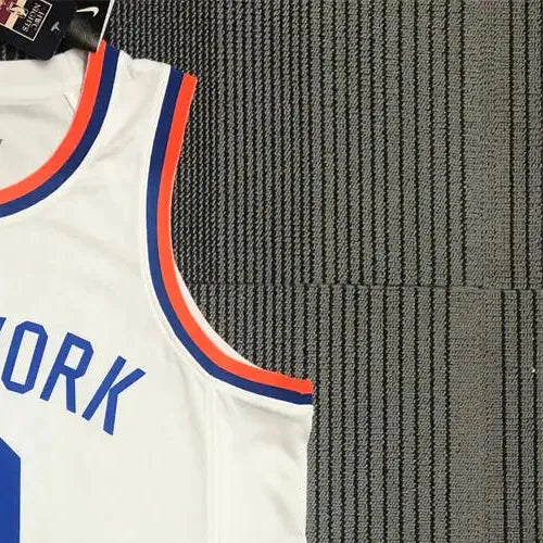 NBA New York Knicks Round Neck White jersey BARRETT#9 S-XXL