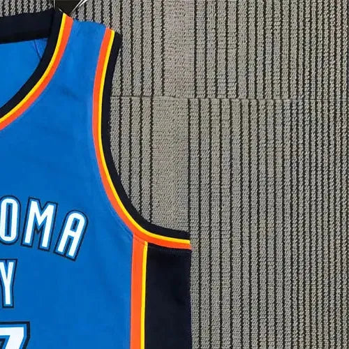 NBA Oklahoma City Thunder V-Neck Blue Jersey HARDEN#13 S-XXL