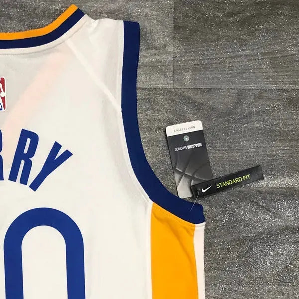 NBA Golden State Warriors V neck White Jersey CURRY#30 S-XXL