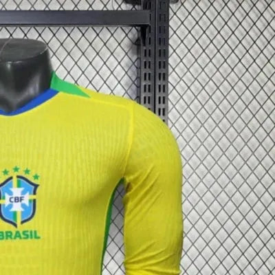 202526 Brazil yellow Jersey Long Sleeve Player Version
