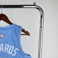 NBA Minnesota Timberwolves V-Neck North Carolina Blue Jersey EDWARDS#5 S-XXL