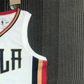 NBA New Orleans Pelicans V-Neck White 75th Anniversary jersey WILLIAMSON#1 S-XXL