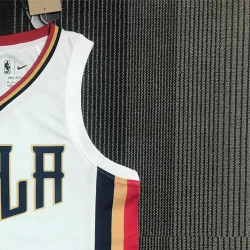 NBA New Orleans Pelicans V-Neck White 75th Anniversary jersey WILLIAMSON#1 S-XXL