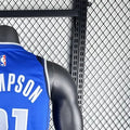 NBA Dallas Mavericks V-Neck Blue Jersey THOMPSON#31 S-XXL