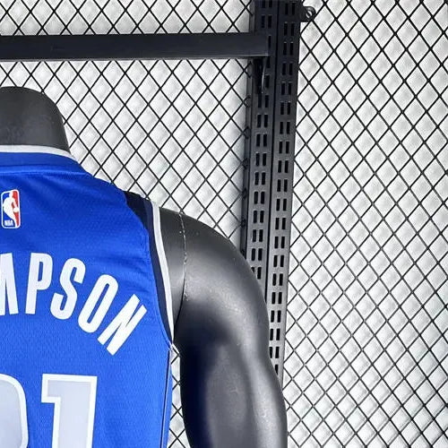 NBA Dallas Mavericks V-Neck Blue Jersey THOMPSON#31 S-XXL