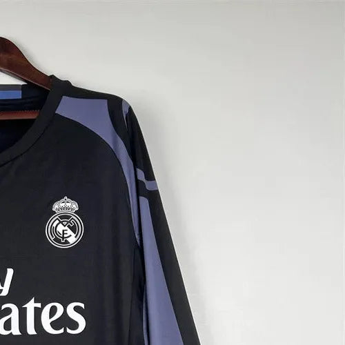 Retro Real Madrid 1617 Long Sleeve Third Away jersey Fan Version