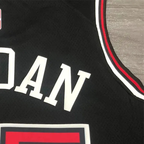 NBA Chicago Bulls Round neck Black Jersey JORDAN#45 S-XXL