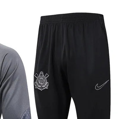 2425 Corinthians Grey Long-sleeved half-pull training kit Football team kit