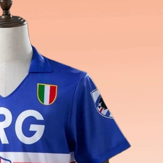 Retro Sampdoria 199192 home jersey Fan Version