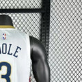 NBA New Orleans Pelicans 2023 V-Neck White jersey POOLE#3