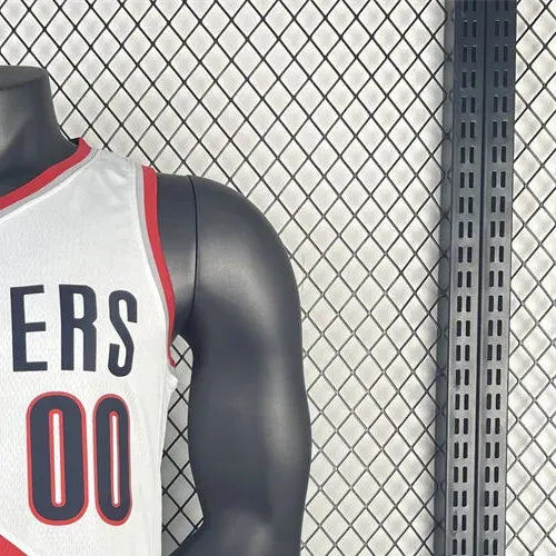 NBA Portland Trail Blazers 2023 V-Neck White jersey HENDERSON#00 S-XXL