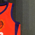 NBA Phoenix Suns V-Neck Orange 75th Anniversary NASH#13 jersey S-XXL