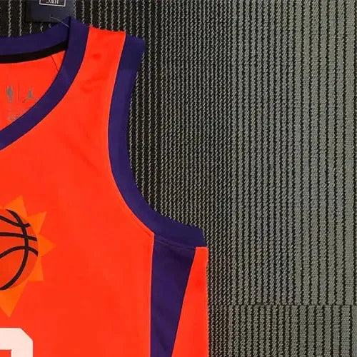 NBA Phoenix Suns V-Neck Orange 75th Anniversary NASH#13 jersey S-XXL