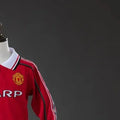 Retro Manchester United 199899 Home Kid Kits Long Sleeve