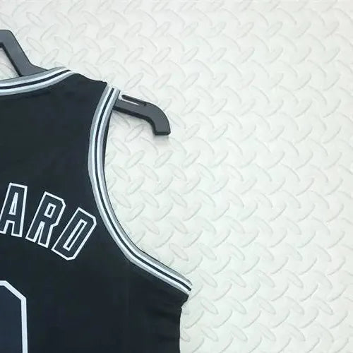NBA San Antonio Spurs Round Neck Black jersey LEONARD#2 S-XXL
