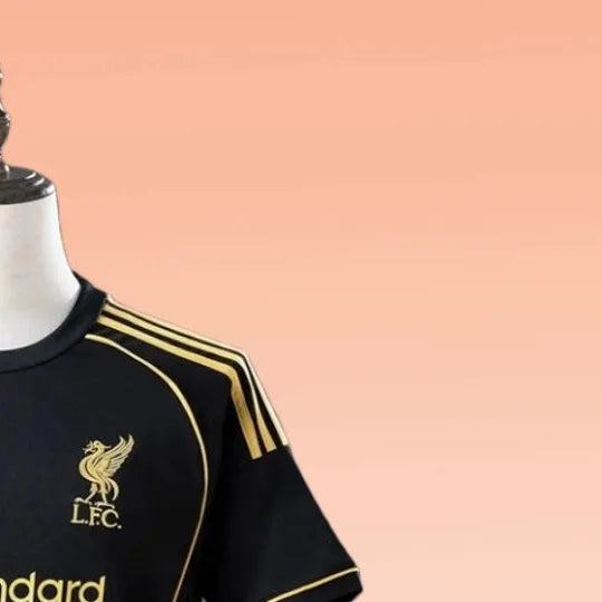 202526 Liverpool Black Gold Edition Jersey Fan Version